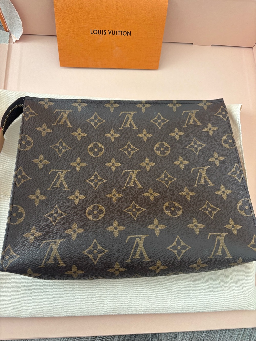 Louis Vuitton Brown Monogram Canvas Men’s Pouch